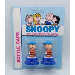 Vintage Snoopy And The Peanuts Gang Charlie Brown Bottle Caps
